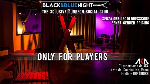 Only for players" significa che è un play party vero e proprio, creato e gestito da amanti del BDSM proprio come te. 