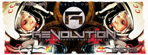 Il 20.05.2017 FESTEGGIAMO la chiusura della stagione invernale, che ha visto REVOLUTION passare da 140 ospiti a 523, con un grande Closing party a tema Soviet edition, In uno dei più bei locali di Roma centro "ALIEN CLUB" 